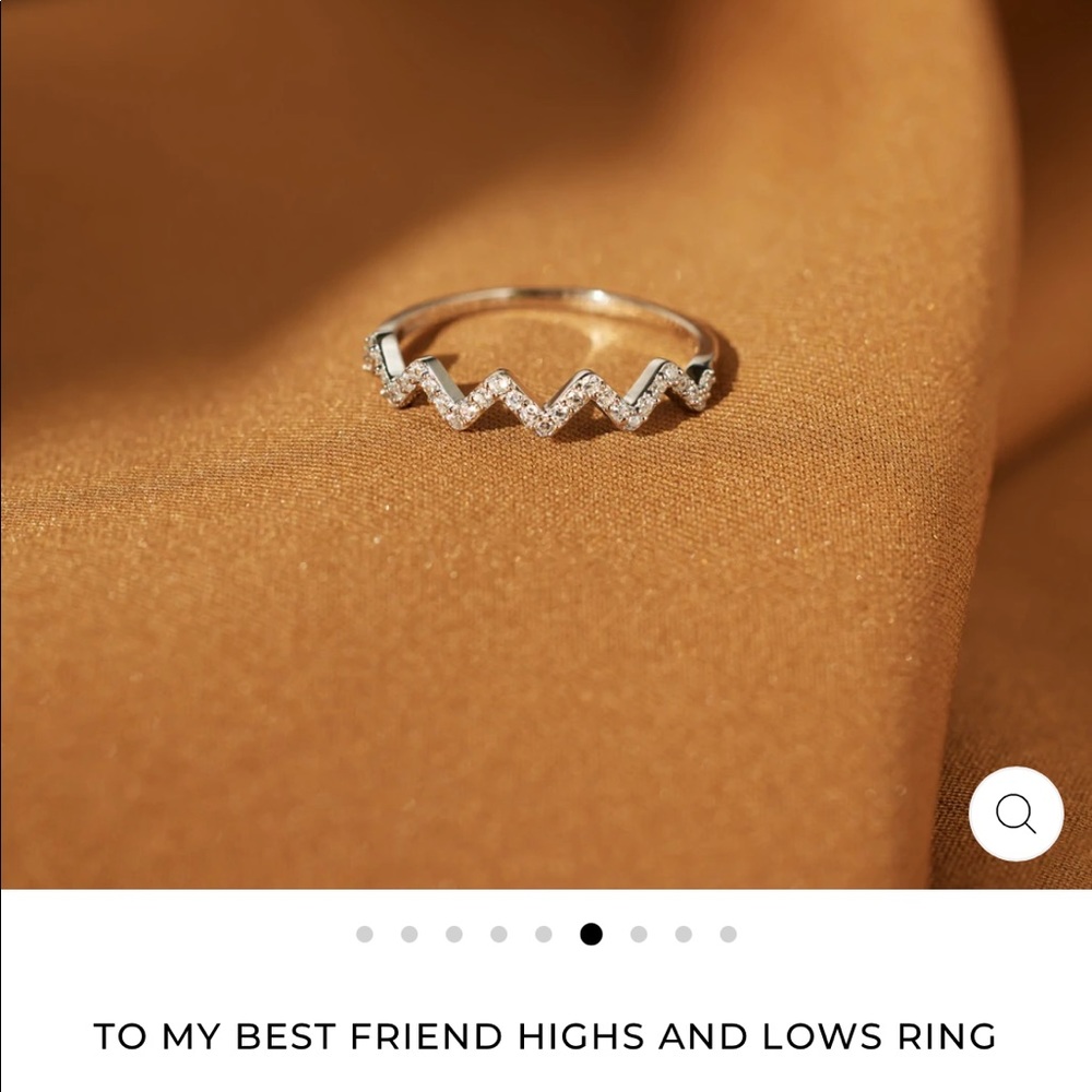 To My Best Friend Highs and Lows Ring - StoryJewellery